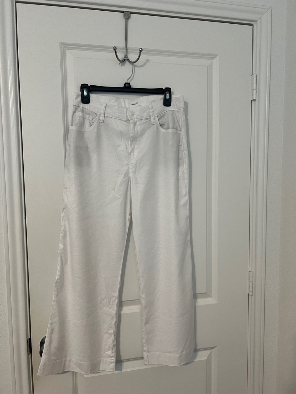 Level 99 White Wide-Leg pants- Women's Flare